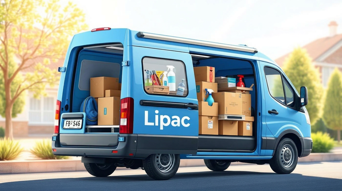 Camioneta de reparto de Lipac